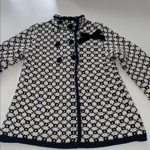 Camilla sweater coat velvet girls size 6